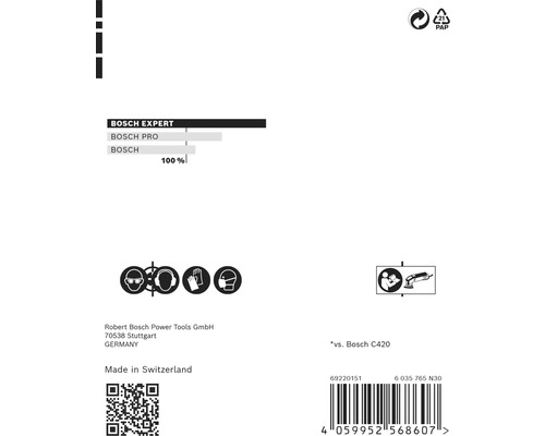 Information om Bosch Expert, Bosch Pro och Bosch produkter, samt säkerhetsinstruktioner och återvinningsinstruktioner.