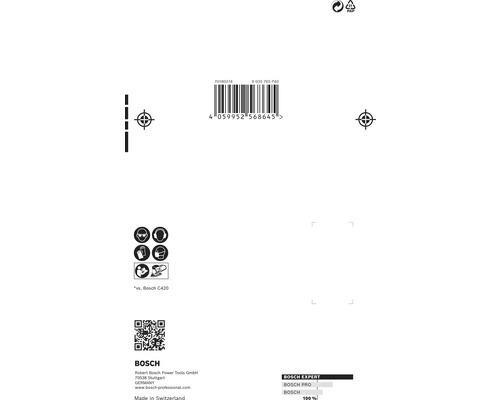 Produktförpackning med streckkod och säkerhetsanvisningar