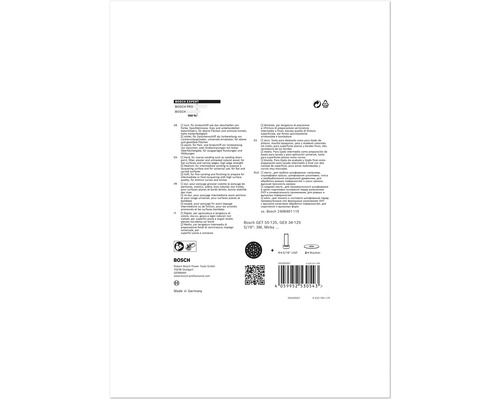 Bosch slipmedelsförpackning