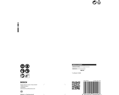 Information om Bosch verktyg, säkerhetsinstruktioner, prestandajämförelse och streckkod.