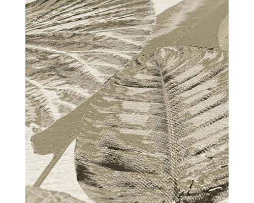 Detaljvy av en tapet med bladmönster