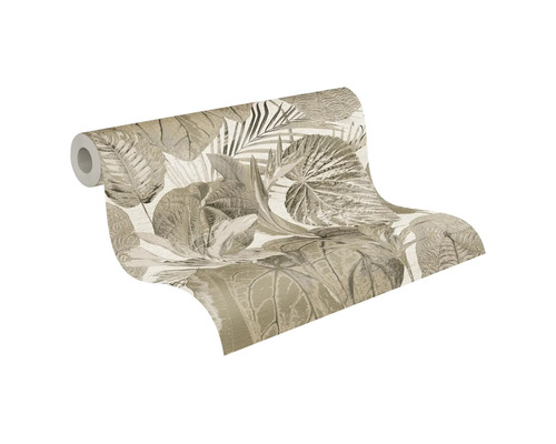 Tapetrulle med växtmönster