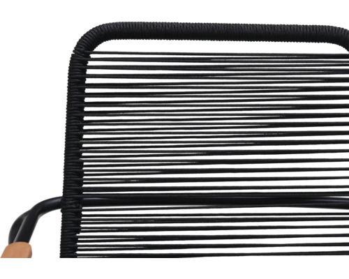 Detaljvy av en stol med horisontell repväv