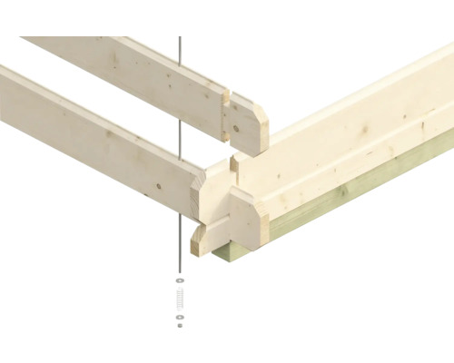 Träkonstruktion med bultförband