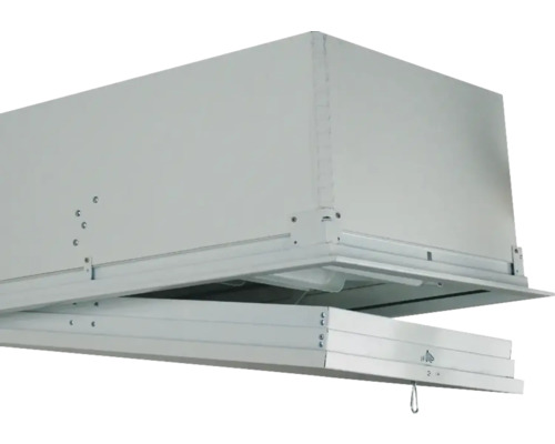 Vindstrappa av metall, infälld