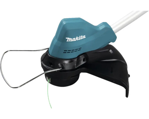 Detaljvy av Makita grästrimmer