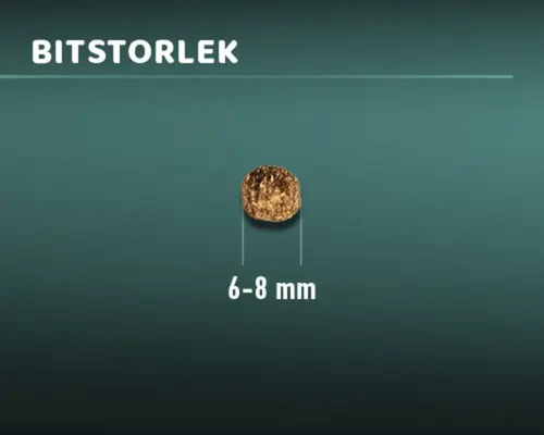 Foderbitstorlek 6 till 8 millimeter