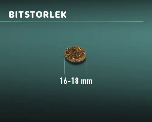 Foderbitstorlek 16 till 18 millimeter