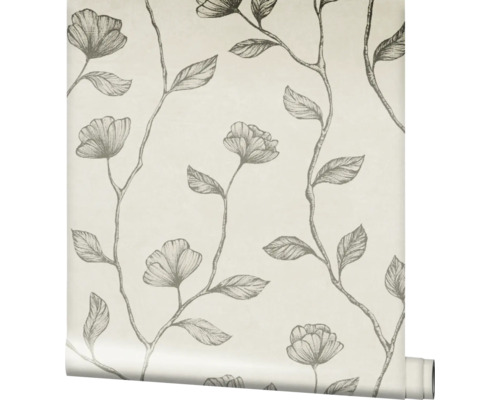 Tapetrulle med växtmönster