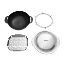 Weber GBS systemtillbehör: wok, rökinsats, roterande spettställ och serveringsfat