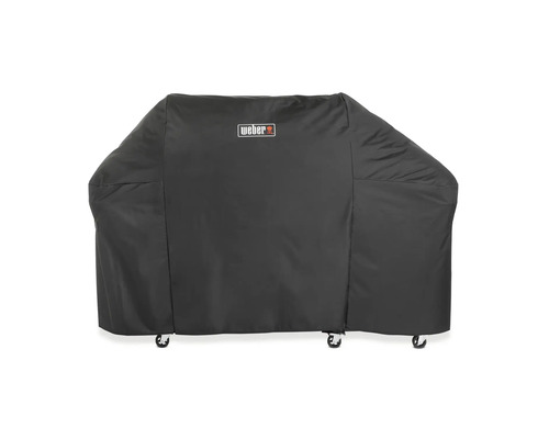 Weber logotyp på ett grillskydd