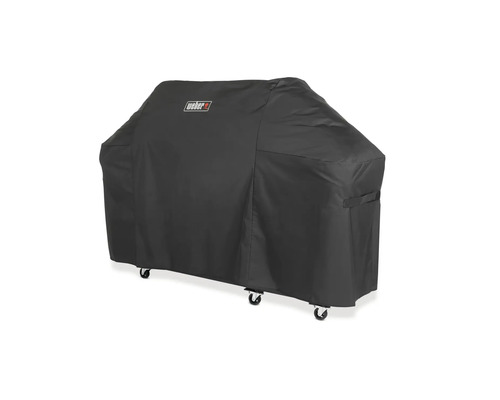 Weber logotyp på ett grillöverdrag