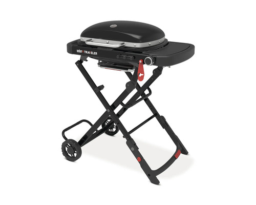 Weber Traveler gasolgrill med hopfällbar vagn för enkel transport