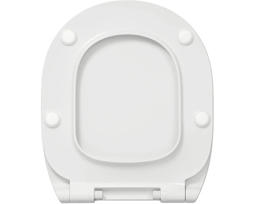 Vit toalettring uppifrån