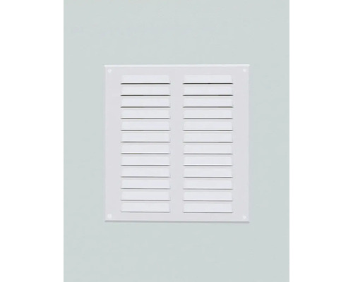 Fyrkantigt ventilationsgaller med horisontella lameller för ventilation