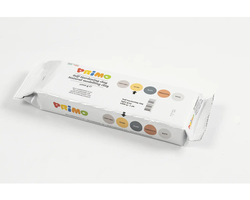 Förpackning med självhärdande modellera i olika färger