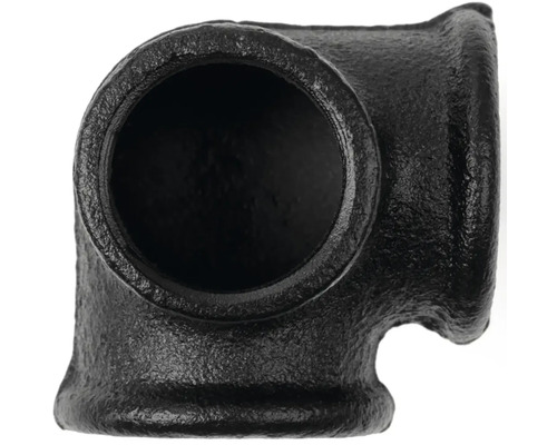 Svart gjutjärnsrördel T-rör