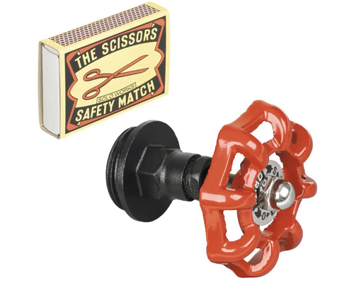 Säkerhetständstickor och en väggkrok i form av en ventil