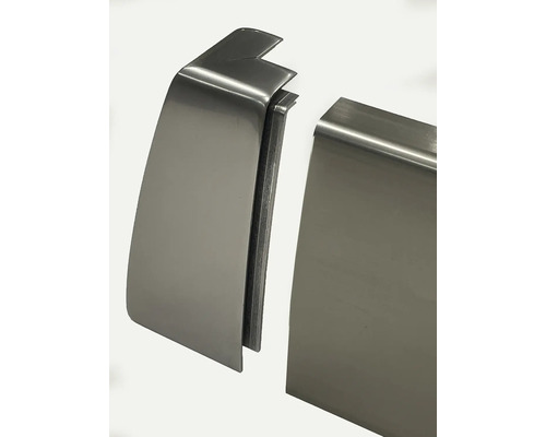 Två aluminiumprofiler för kantskydd