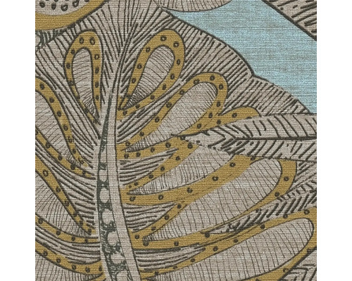 Detaljbild av en tapet med ett bladmönster