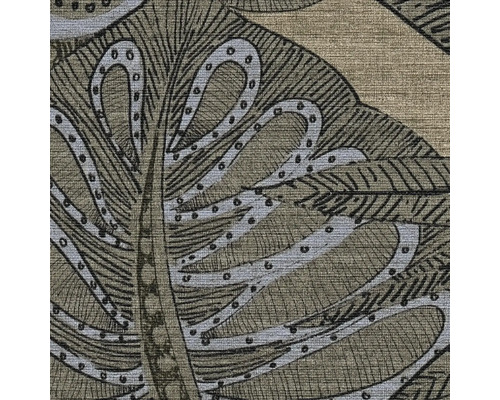 Närbild av ett textilmönster med blommotiv