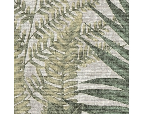 Dekorativt tapetmönster med ormbunksmotiv.