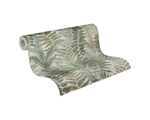 Tapetrulle med ormbunksmönster