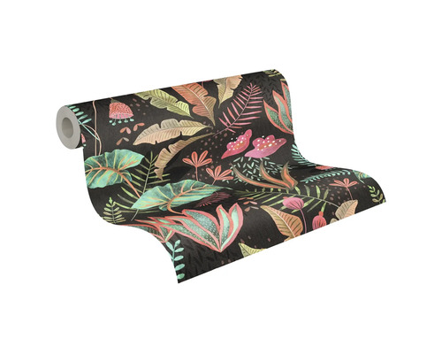 Tapetrulle med blommönster