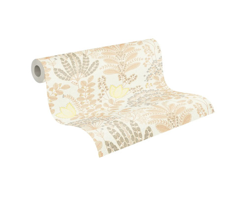 Tapetrulle med blommönster