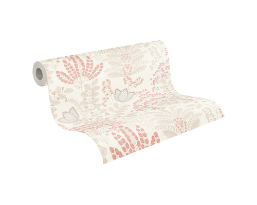 Tapetrulle med blommönster