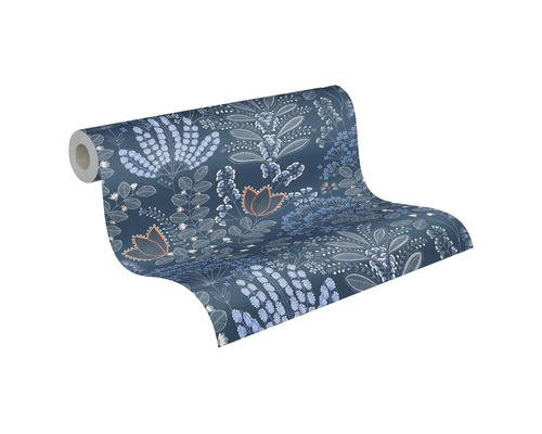 Tapetrulle med blommönster