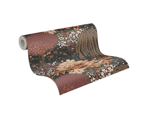 Tapetrulle med skogsmotiv