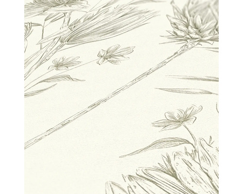 Närbild av en tapet med blommönster