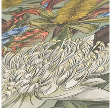 Detaljvy av en tapet med blommönster