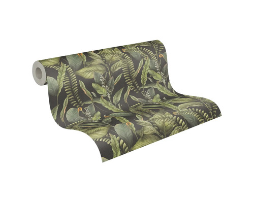 Tapetrulle med bladmönster för väggdekoration