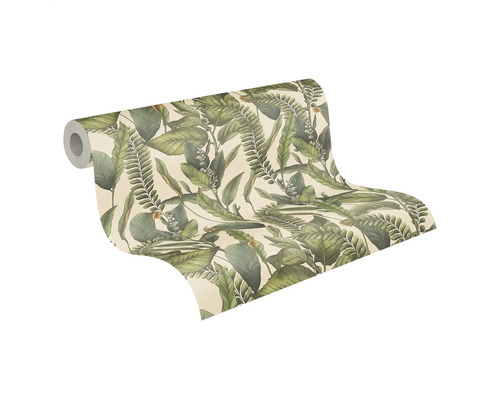 Tapetrulle med botaniskt mönster