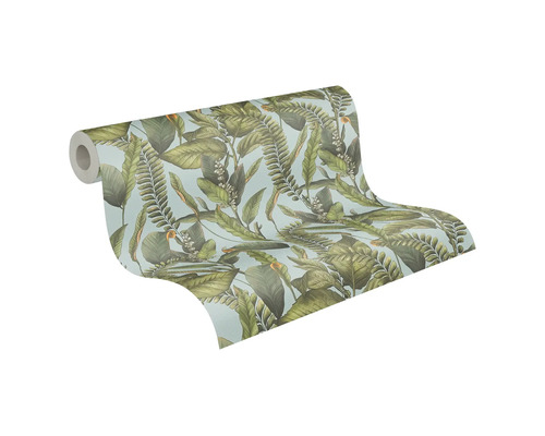 Tapetrulle med bladmönster