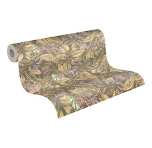 Tapetrulle med blommönster