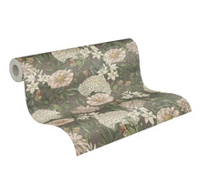 Tapetrulle med blommor och fjärilar