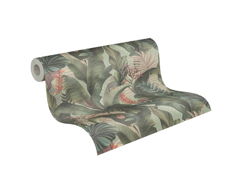 Tapetrulle med bladmönster