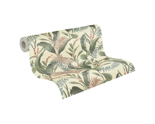 Tapetrulle med blommönster