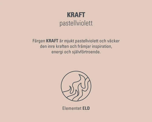 Kraft pastellviolett färgelement eld