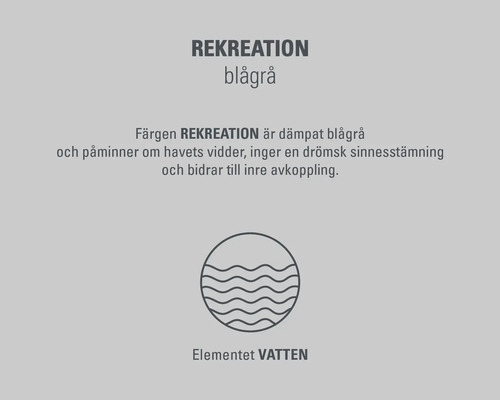 Symbol för färgen Recreation blågrå