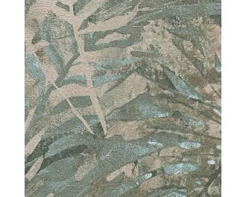 Närbild av en tapet med bladmönster