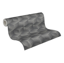 Tapet A.S CRÉATION 3D grafik svart 10,05x0,53m