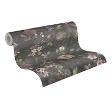 Tapet A.S CRÉATION Blom svart 10,05x0,53m