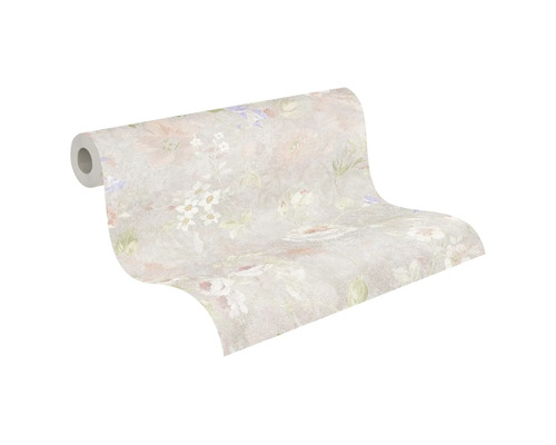 Tapetrulle med blommönster