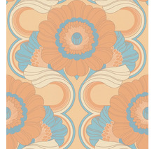 Tapet A.S. CRÉATION Retro blom orange 10,05x0,53m