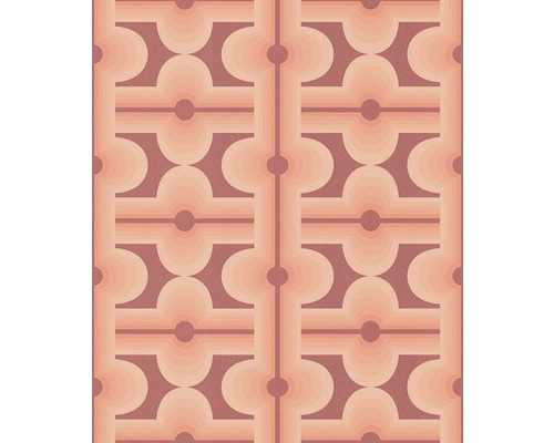 Tapet med geometriskt mönster av halvcirklar och linjer