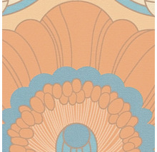 Tapet A.S. CRÉATION Retro blom orange 10,05x0,53m